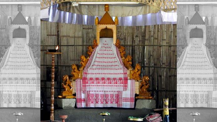 Representational image of a xinhaaxon or altar inside a namghar | Commons