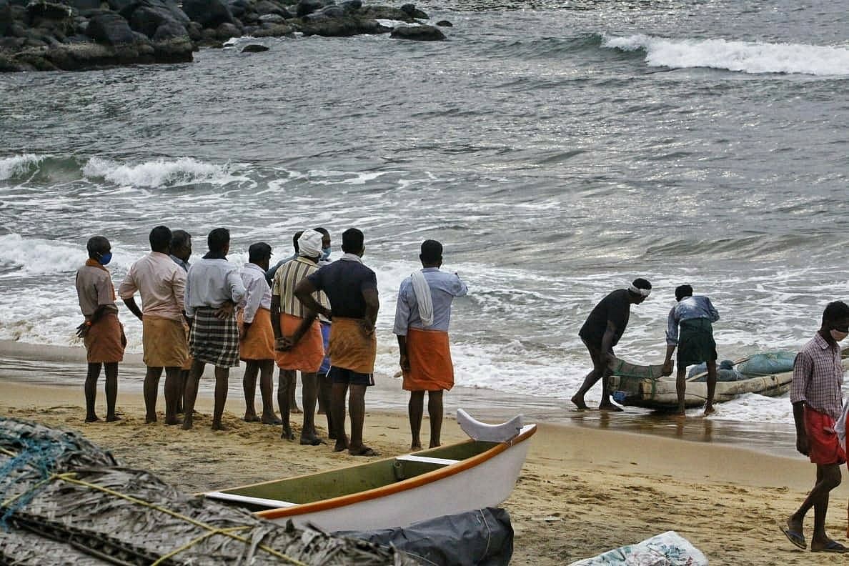 Fishermen were only allowed at the Kovalam beach | Photo: Praveen Jain | ThePrint 
