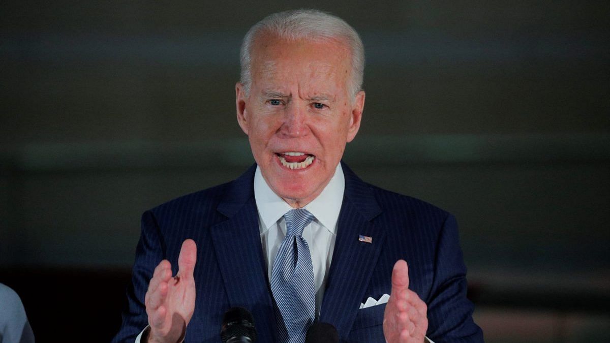 Democratic U.S. presidential candidate and former Vice President Joe Biden speaks
