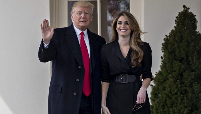 US President Donald Trump with Hope Hicks | Andrew Harrer | Bloomberg