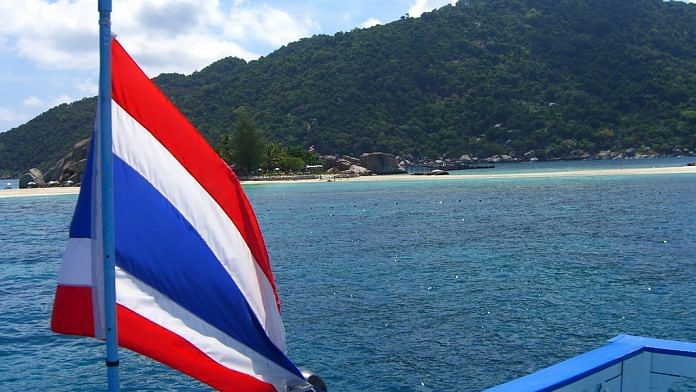 (Representational image) A Thailand flag at sea | flcikr.com
