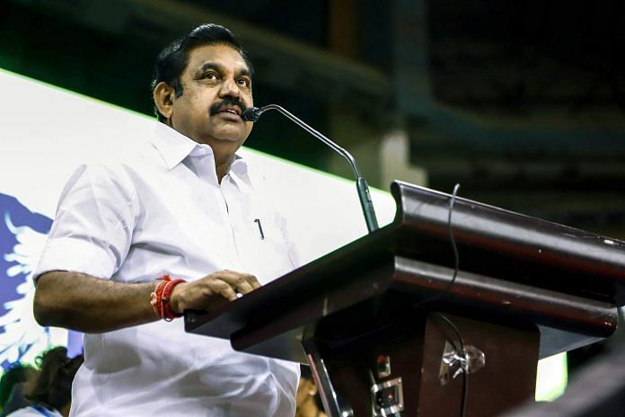 File photo of Tamil Nadu Chief Minister Palaniswami | Commons