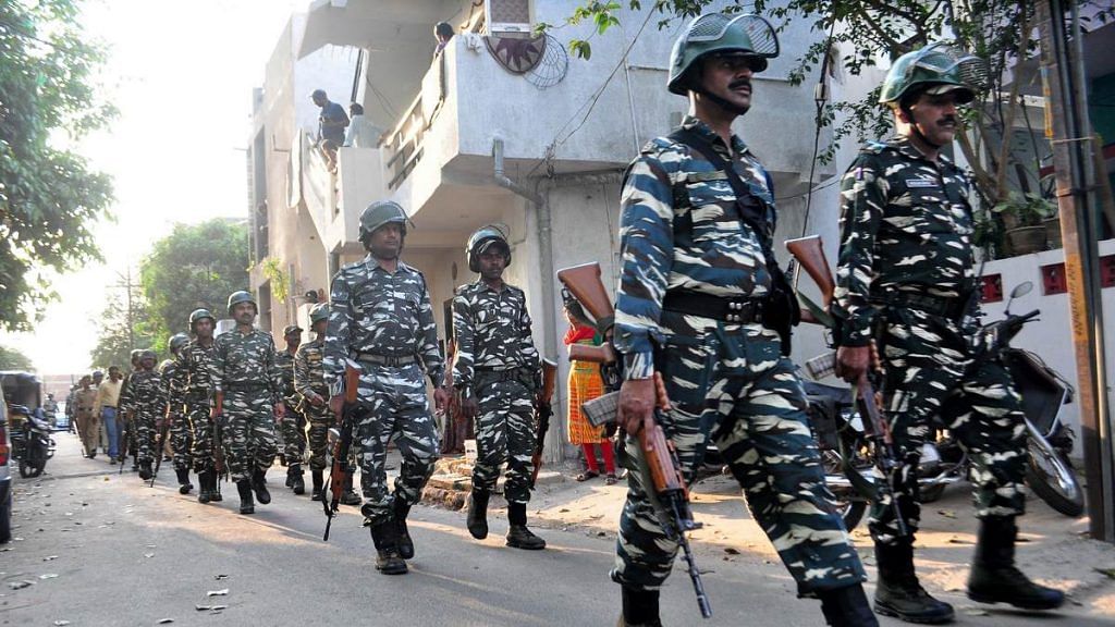 Personnel of the CRPF, one of the Central Armed Police Forces | Representational image | ANI