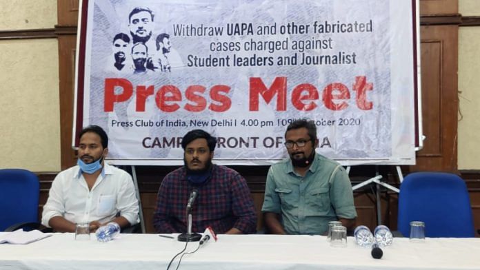CFI members addressing the media in New Delhi Friday | Bismee Taskin | ThePrint