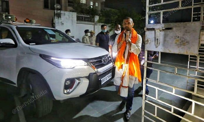 LJP chief Chirag Paswan outside his residence in Patna | Praveen Jain | ThePrint
