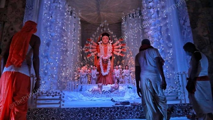 A Durga Puja pandal in Kolkata | Manisha Mondal/ThePrint