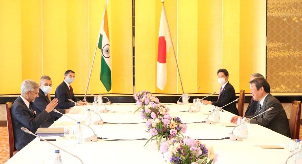 At the 13th India-Japan Foreign Ministers’ Strategic Dialogue that was held in Tokyo between External Affairs Minister S. Jaishankar and his Japanese counterpart Motegi Toshimitsu | Photo: Twitter @DrSJaishankar