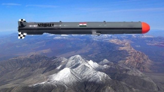 The Nirbhay subsonic cruise missile | Twitter/@defenseworld