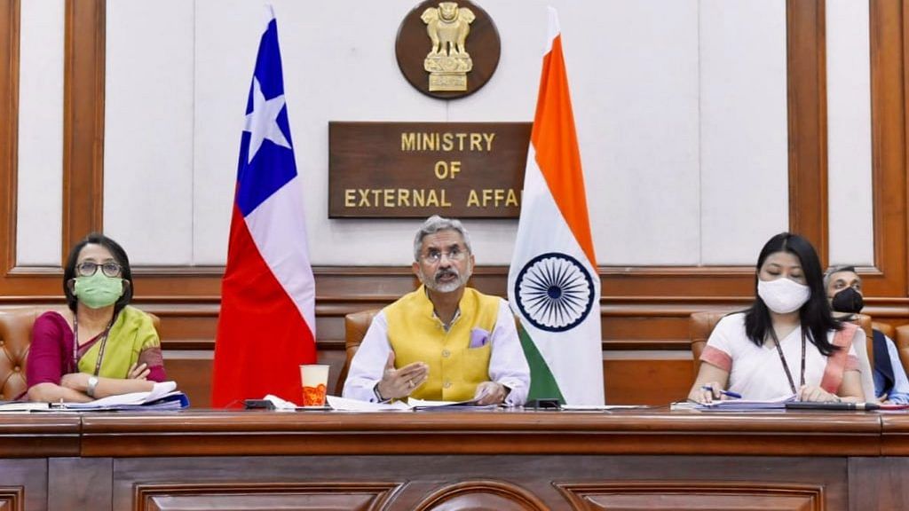 India-Chile Joint Commission meeting, co-chaired by External Affairs Minister S Jaishankar | Twitter/@DrSJaishankar