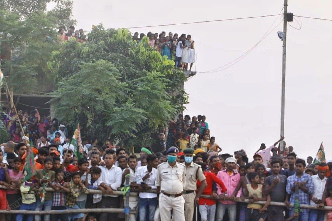 The police was also not ble to control the crowd | Photo: Praveen Jain | ThePrint