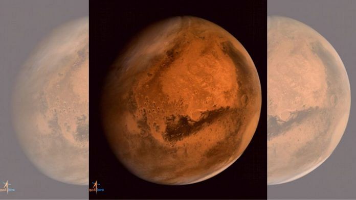 A view of Mars captured by ISRO's Mars Orbiter | Twitter