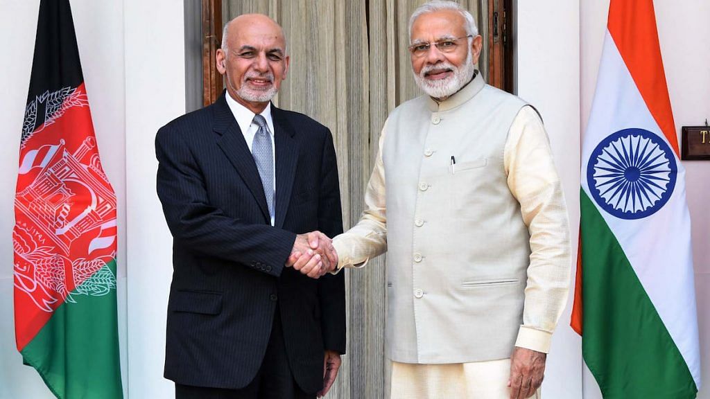 File photo of Narendra Modi and President of Afghanistan, Mohammad Ashraf Ghani, in New Delhi, 2018 | PIB