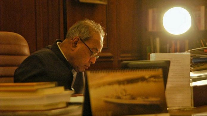 File photo of former Indian president Pranab Mukherjee | Photo: Praveen Jain | ThePrint