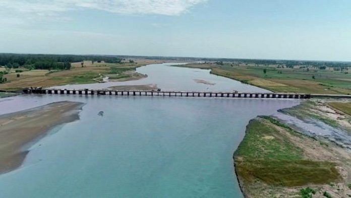 Kasowal Bridge in Punjab on river Ravi inaugurated by Defence Minister Rajnath Singh Monday | By special arrangement