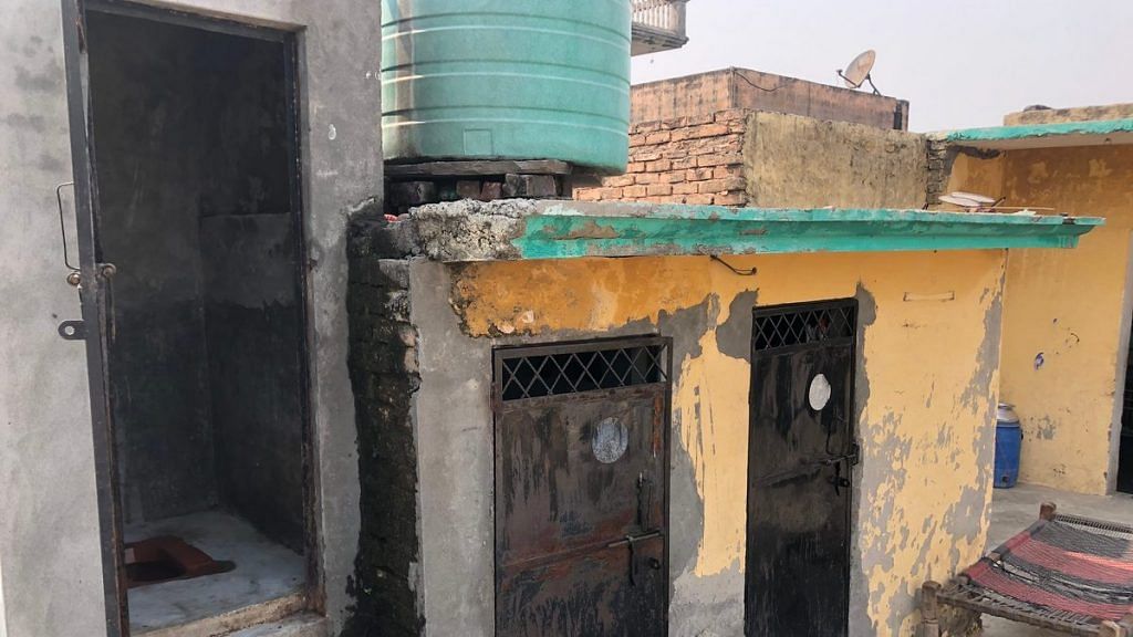 The toilet (extreme left) where Ramrati was kept locked up by her husband Naresh in Rishpur village, Panipat | Photo: Jyoti Yadav | ThePrint