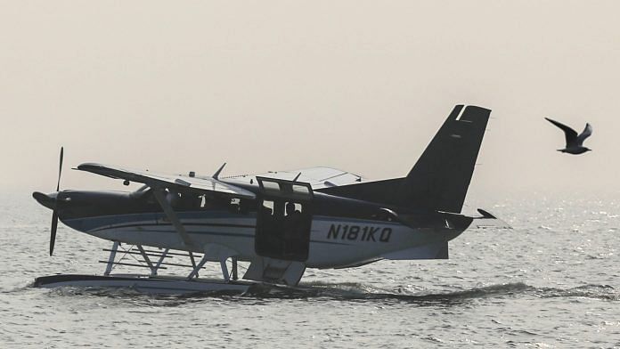 PTI on Hurriyat conference call File photo of a seaplane operated by SpiceJet Ltd | Representational image