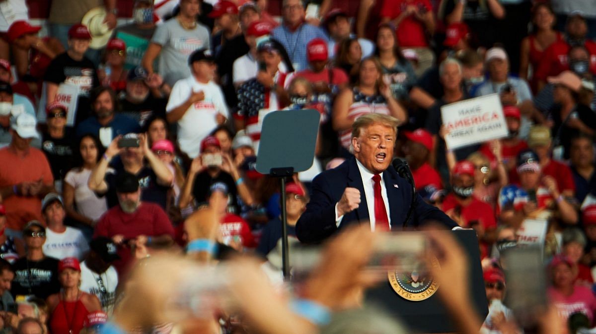 Trump stirs rallies by tarring Biden with misleading, exaggerated claims