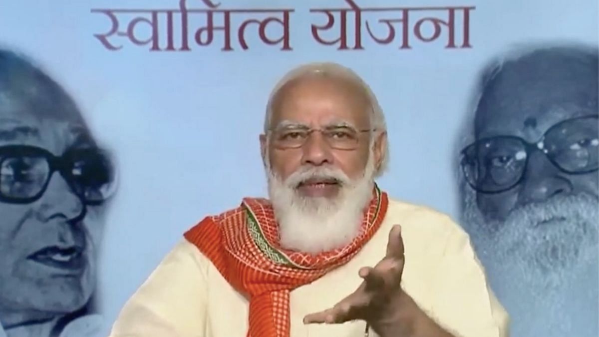 PM Modi launches physical distribution of property cards ...