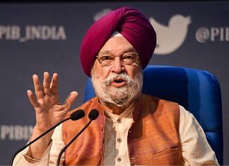 File image of Union minister Hardeep Singh Puri | Photo: Vijay Verma | PTI