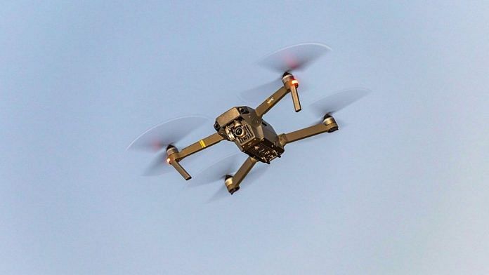 Representational image | A flying drone