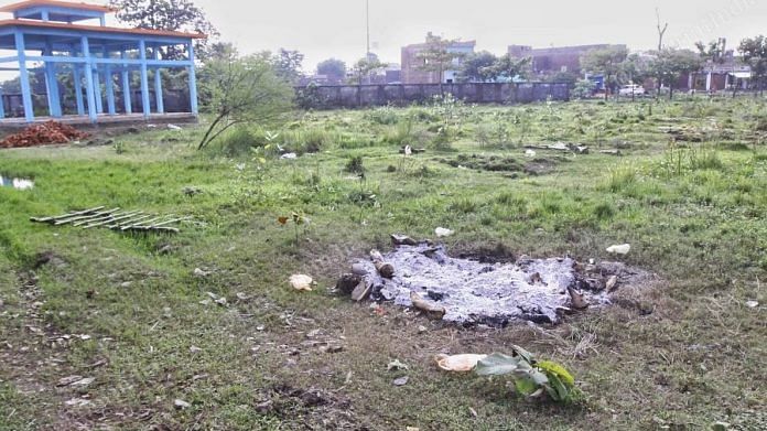 The cremation ground, where the last rites of the 22-year-old woman took place | Praveen Jain | ThePrint