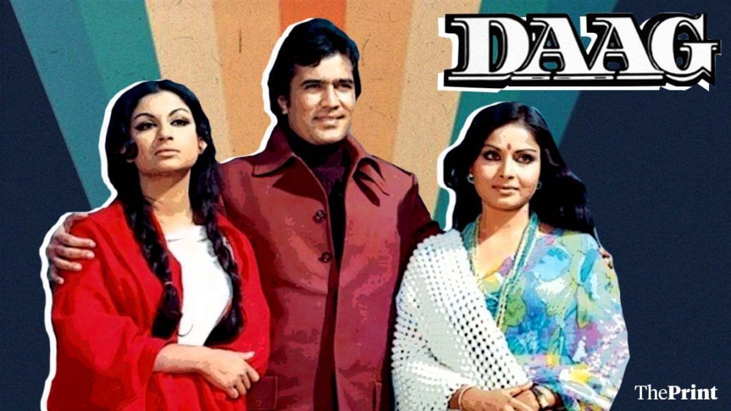 Daag, Yash Chopra's debut as producer, broke the mould with its shades