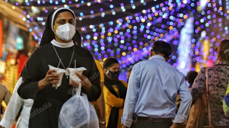 Delhi markets abuzz with Diwali shoppers as Covid fails to dampen festive spirit