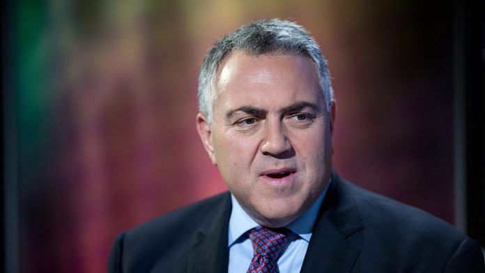 Joe Hockey, Australia's treasurer, speaks during a Bloomberg Television interview in Hong Kong, China, in 2015. | Photo: Jerome Favre | Bloomberg