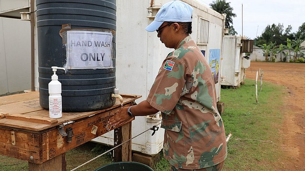 Africa Representational image of a person washing hands in Congo | Commons