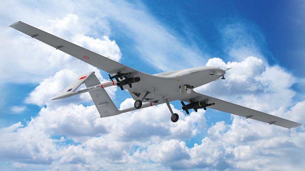 Turkish-made Bayraktar drone used by Azerbaijan | Source: ww.ssb.gov.tr