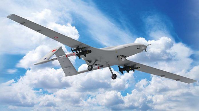 Turkish-made Bayraktar drone used by Azerbaijan | Source: ww.ssb.gov.tr