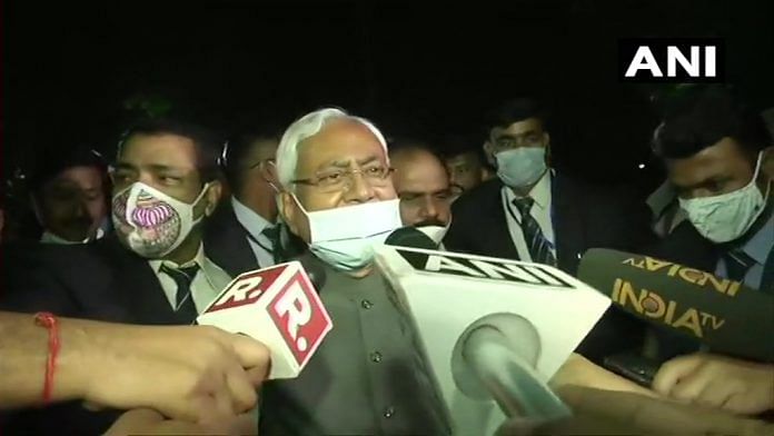 Bihar Chief Minister Nitish Kumar after the swearing-in ceremony Monday | ANI