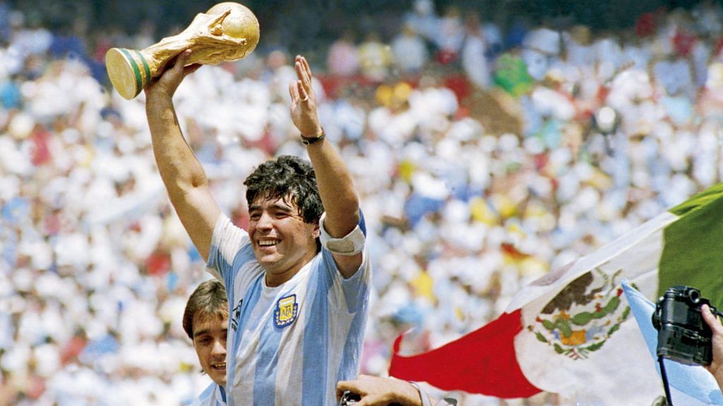 Diego Maradona led Argentina to the 1986 FIFA World Cup | Photo: Twitter | Fulham Football Club