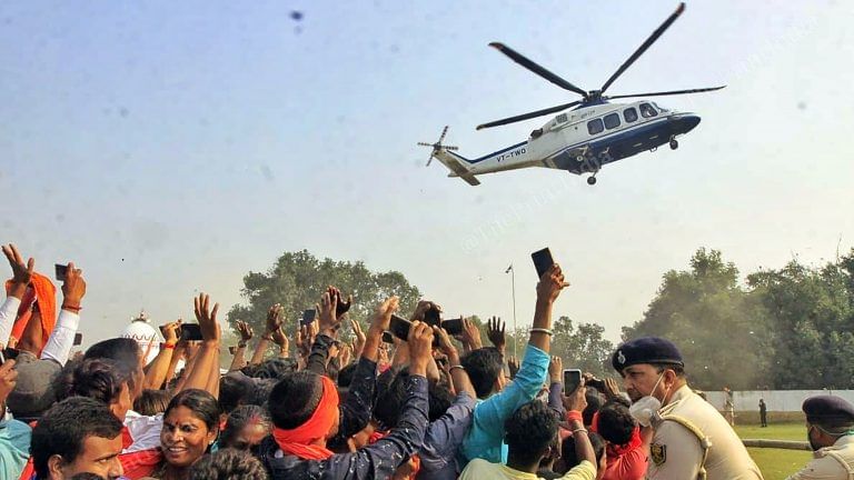 At Darbhanga, crowds without masks throng Yogi Adityanath rally during BJP’s Bihar campaign