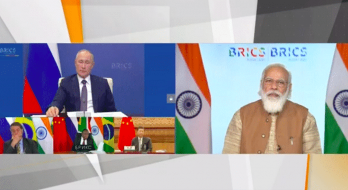 PM Modi at the 12th BRICS summit | Twitter/narendramodi