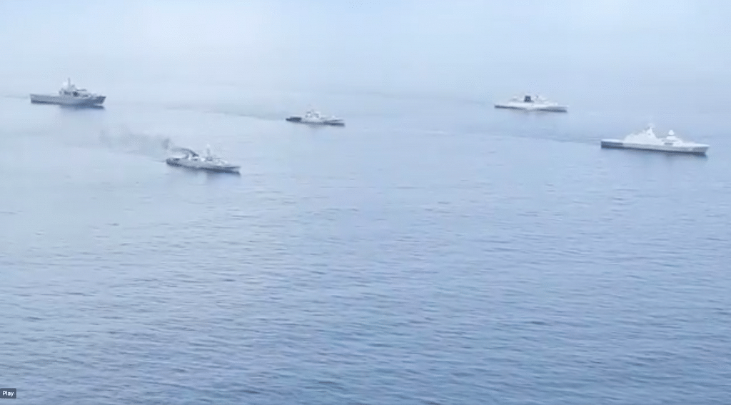The Indian, Singaporean and Thai navies participate in SITMEX-20 in the Andaman sea | Twitter/ANI
