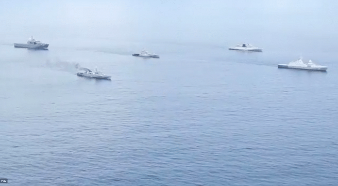 The Indian, Singaporean and Thai navies participate in SITMEX-20 in the Andaman sea | Twitter/ANI