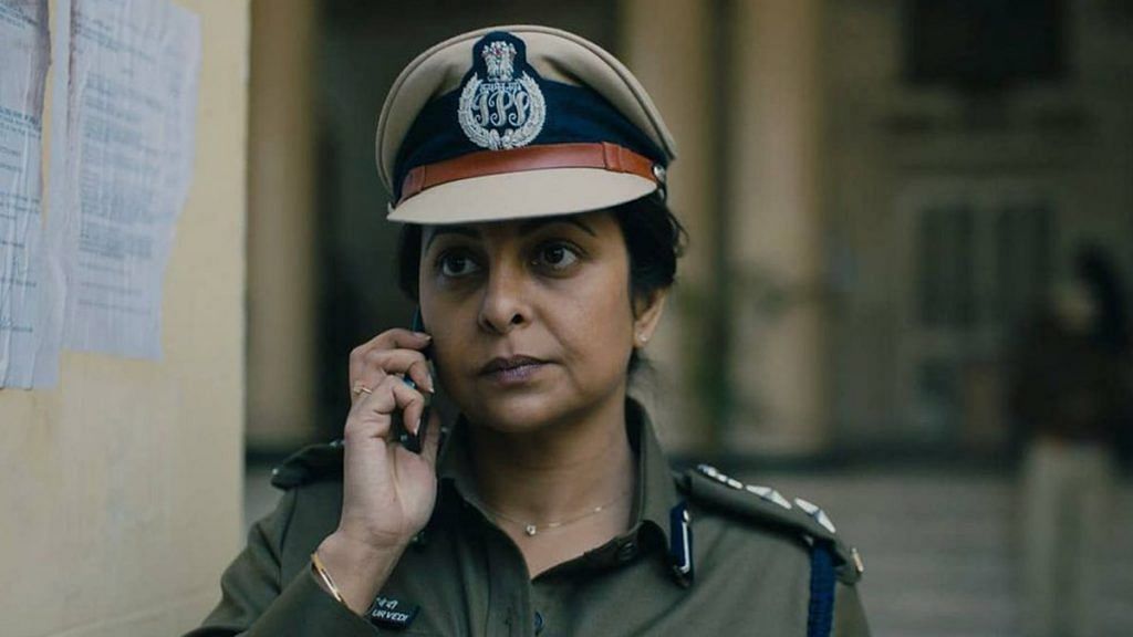 Actor Shefali Shah in a still from the Netflix series 'Delhi Crime' | Twitter | Netflix India