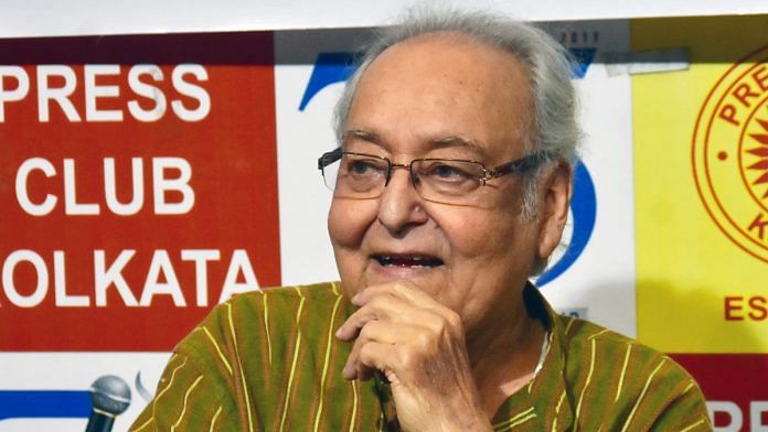 Actor Soumitra Chatterjee died Sunday, over a month after contracting Covid-19 | File photo: ANI