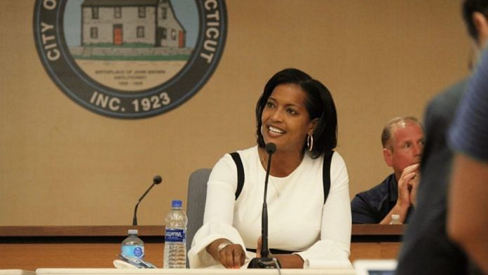 File photo of Jahana Hayes, the first Black woman to represent Connecticut, who got reelected to the House of Representatives in 2020 | Jahana Hayes official website