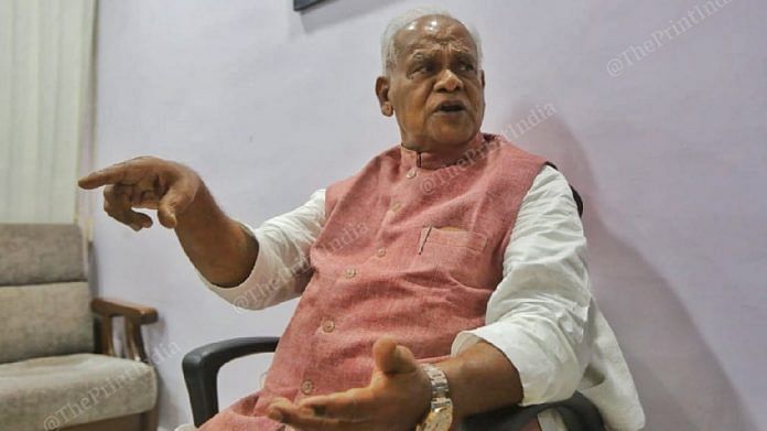 Former Bihar CM and Hindustani Awam Morcha (HAM) chief Jitan Ram Manjhi | Photo: Praveen Jain | ThePrint