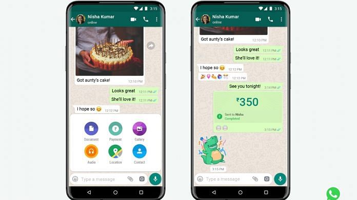 Representational image of WhatsApp's payment feature | WhatsApp
