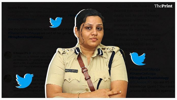 IPS officer D. Roopa Moudgil | ThePrint team