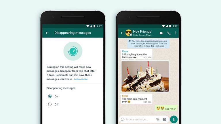 WhatsApp introduces ‘disappearing messages’ that auto-delete after 7 days