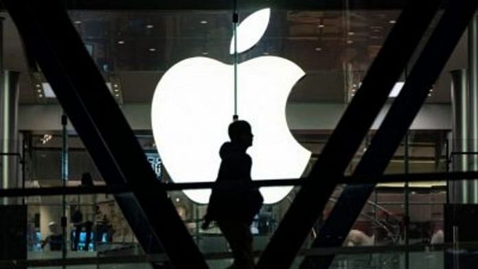 The Apple Inc. logo is displayed at one of the company's stores in Hong Kong | Anthony Kwan/Bloomberg
