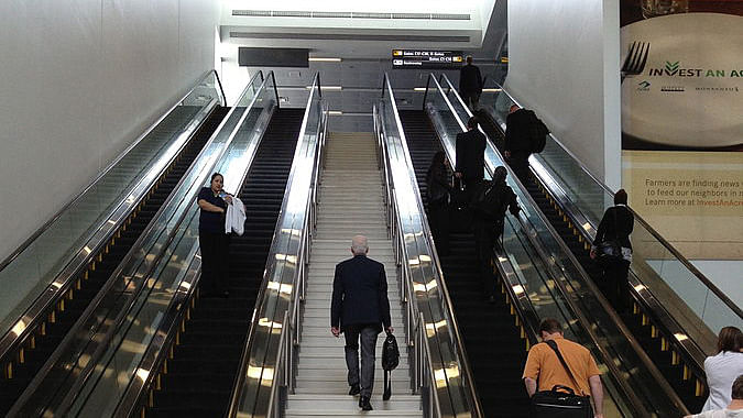 Representational image of escalator