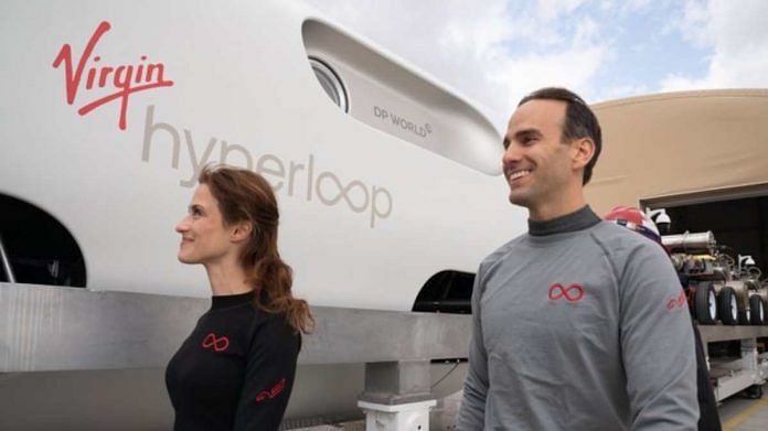 Virgin Hyperloop performed its first successful test passenger run | Twitter | @virginhyperloop