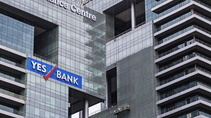 Yes Bank signboard seen at the Indiabulls finance centre in Mumbai | Dhiraj Singh | Bloomberg File Photo