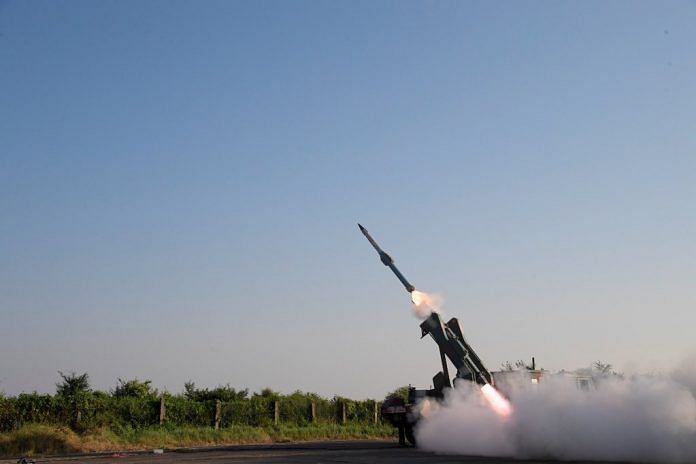 The Quick Reaction Surface to Air Missile took off from Chandipur in Odisha on 13 November