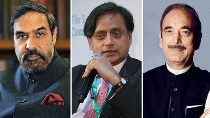 The letter signatories included senior Congress leaders Anand Sharma, Shashi Tharoor and Ghulam Nabi Azad
